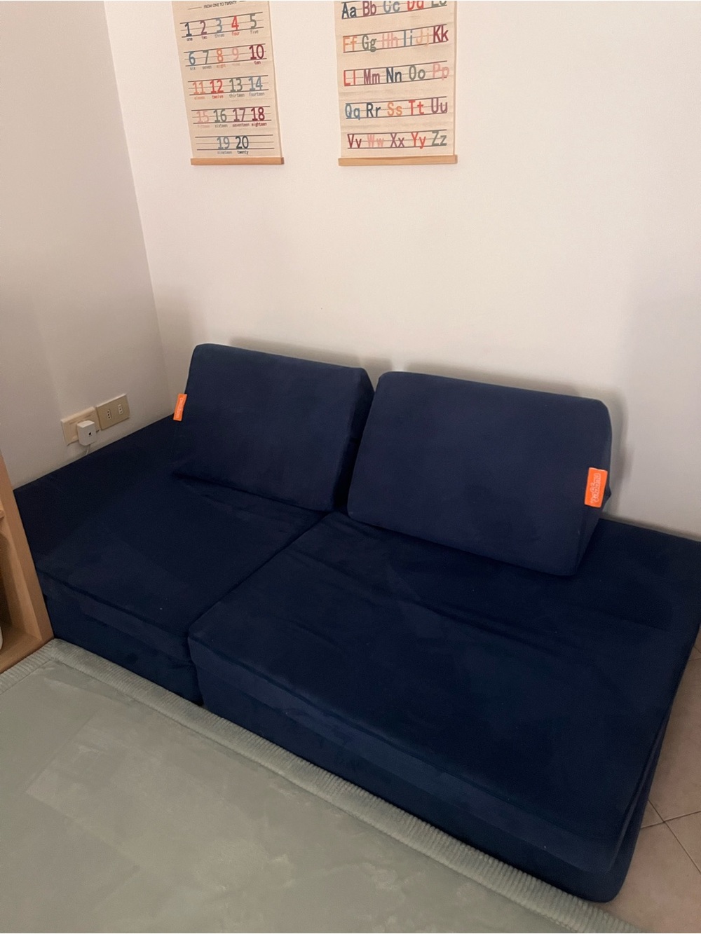 Nugget comfort couch covers blue submarine retired print